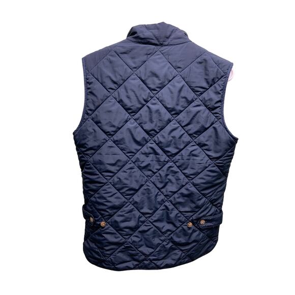 J Crew Mercantile Navy Black Quilted Layering Vest Size XS - Picture 3 of 7